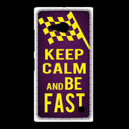 Coque Nokia Lumia 735 Keep Calm and Be Fast Violet