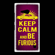 Coque Nokia Lumia 735 Keep Calm and Be Furious Rose