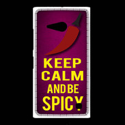 Coque Nokia Lumia 735 Keep Calm and Be Spicy Rose