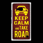 Coque Nokia Lumia 735 Keep Calm and Take o road 2 Rouge