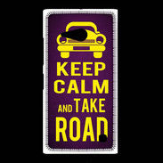 Coque Nokia Lumia 735 Keep Calm and Take o road 2 Violet