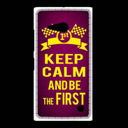 Coque Nokia Lumia 735 Keep Calm and Be the First Rose