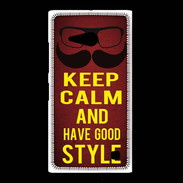 Coque Nokia Lumia 735 Keep Calm and Have a good Style Rouge