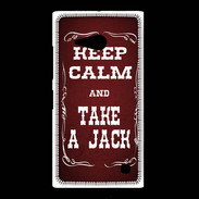 Coque Nokia Lumia 735 Keep Calm and Take Jack Rouge