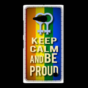Coque Nokia Lumia 735 Keep Calm and Be proud Women Gay