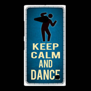 Coque Nokia Lumia 735 Keep Calm and Dance Bleu
