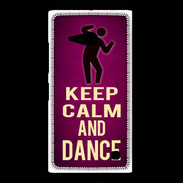 Coque Nokia Lumia 735 Keep Calm and Dance Rose
