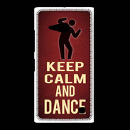 Coque Nokia Lumia 735 Keep Calm and Dance Rouge