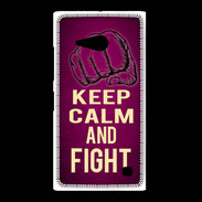 Coque Nokia Lumia 735 Keep Calm and Fight Rose