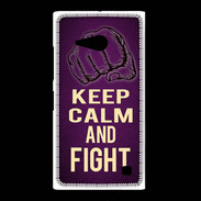 Coque Nokia Lumia 735 Keep Calm and Fight Violet