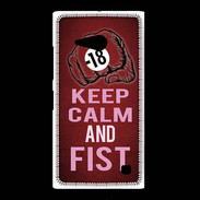 Coque Nokia Lumia 735 Keep Calm and Fist Rouge