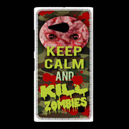 Coque Nokia Lumia 735 Keep Calm and Kill Zombies camouflage