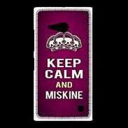 Coque Nokia Lumia 735 Keep Calm and Miskine Rose