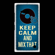 Coque Nokia Lumia 735 Keep Calm and Mix that Bleu