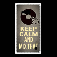 Coque Nokia Lumia 735 Keep calm and Mix That Gris