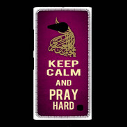 Coque Nokia Lumia 735 Keep Calm and Pray Muslim Rose