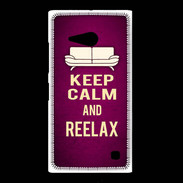 Coque Nokia Lumia 735 Keep Calm and Reelax Rose