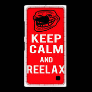 Coque Nokia Lumia 735 Keep Calm and Reelax Rouge
