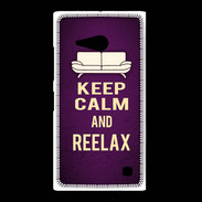 Coque Nokia Lumia 735 Keep Calm and Reelax Violet