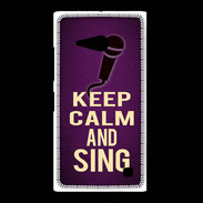 Coque Nokia Lumia 735 Keep Calm and Sing Violet
