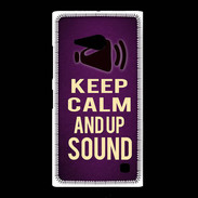 Coque Nokia Lumia 735 Keep Calm and Up Sound Violet