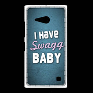 Coque Nokia Lumia 735 I have Swag bleu ZG