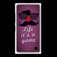Coque Nokia Lumia 735 Life It's a game Rose ZG