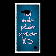 Coque Nokia Lumia 735 LOL MDR bleu ZG