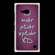 Coque Nokia Lumia 735 LOL MDR Rose ZG