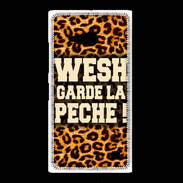 Coque Nokia Lumia 735 Wesh garde la pèche Léopard