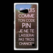 Coque Nokia Lumia 735 Code pin rose ZG