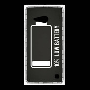 Coque Nokia Lumia 735 Low Battery noir ZG