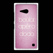 Coque Nokia Lumia 735 Boulot Apéro Dodo Rose ZG