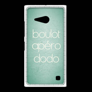 Coque Nokia Lumia 735 Boulot Apéro Dodo Vert ZG