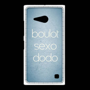 Coque Nokia Lumia 735 Boulot Sexo Dodo Bleu ZG