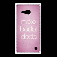 Coque Nokia Lumia 735 Moto Boulot Dodo rose ZG