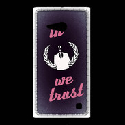 Coque Nokia Lumia 735 In anonymous We trust Rouge ZG