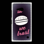 Coque Nokia Lumia 735 In Burger We trust Rouge ZG