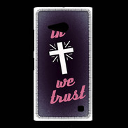 Coque Nokia Lumia 735 In Christ We trust Rouge ZG