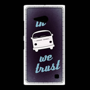 Coque Nokia Lumia 735 In Combi We trust Bleu ZG