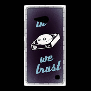 Coque Nokia Lumia 735 In DJ We trust Bleu ZG