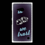 Coque Nokia Lumia 735 In Gamble We trust Bleu ZG