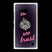 Coque Nokia Lumia 735 In Islam We trust Rouge ZG