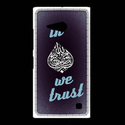 Coque Nokia Lumia 735 In Islam We trust Bleu ZG