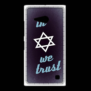 Coque Nokia Lumia 735 In Judaïsme We trust Bleu ZG 