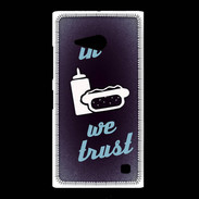 Coque Nokia Lumia 735 In Junk We trust Bleu ZG