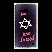 Coque Nokia Lumia 735 In Judaïsme We trust Rouge ZG 
