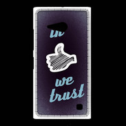 Coque Nokia Lumia 735 In Like We trust Bleu ZG