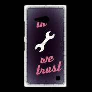 Coque Nokia Lumia 735 In Mecanic We trust Rouge ZG