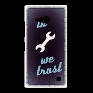 Coque Nokia Lumia 735 In Mecanic We trust Bleu ZG